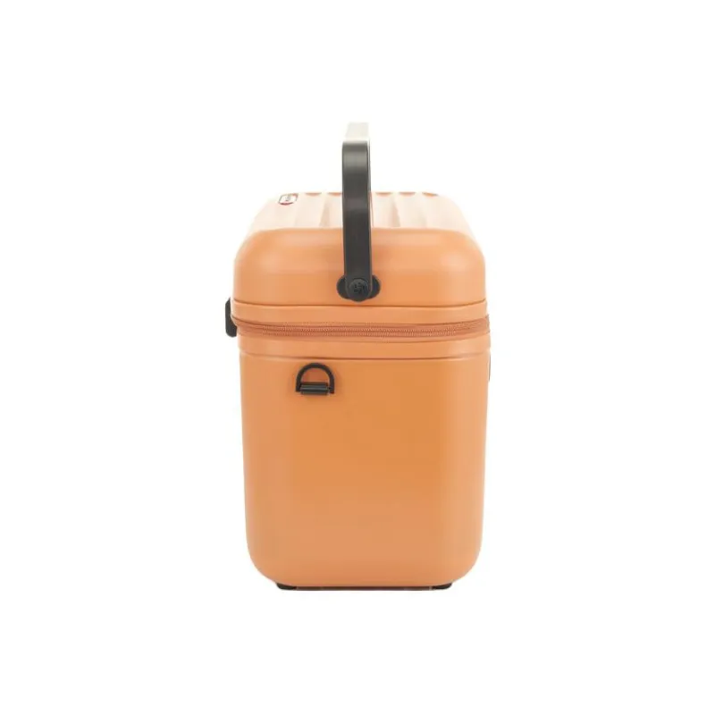 SAMSONITE PC Picnic Basket Travel Makeup Case Small Size Unisex Mustard Yellow-2