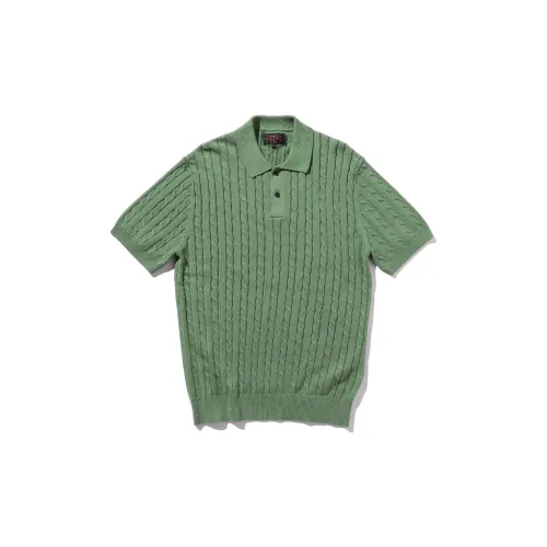 Beams Polo Shirts Men Green