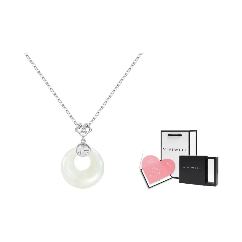VIVIWELL Colored Glaze Necklaces Women's-4