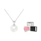 Silver, Fu Character Peaceful Buckle Necklace+Refined Box