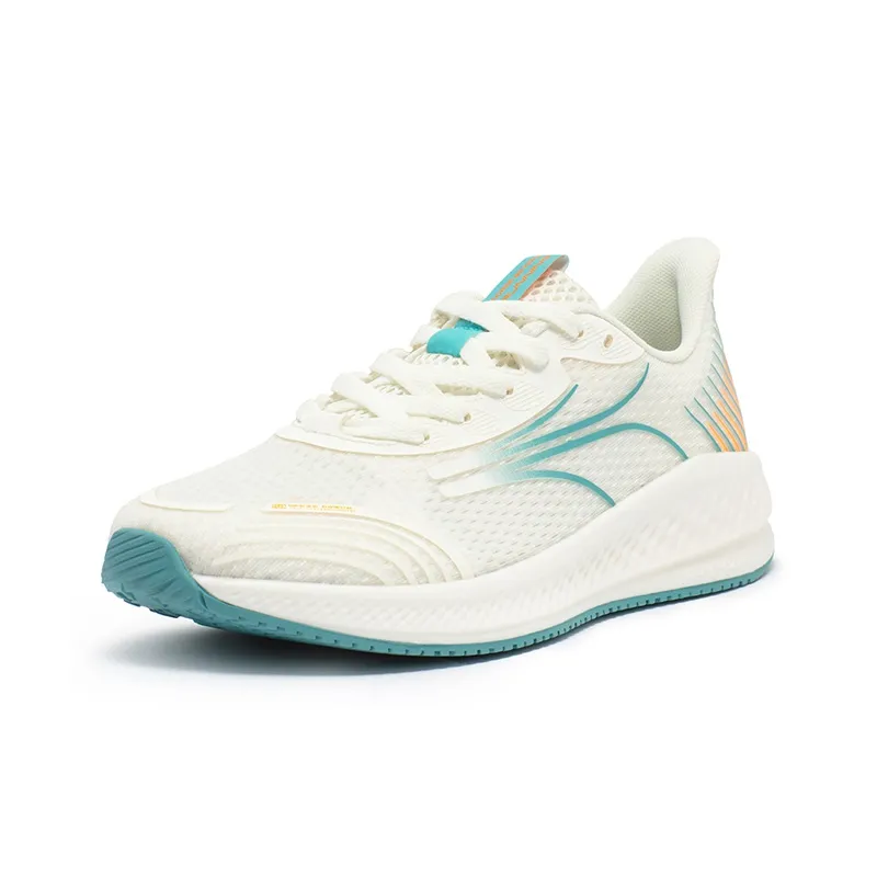 361° Cushioned Slip-Resistant Breathable Lightweight Low-Top Running Shoes Men's Enamel Green-1