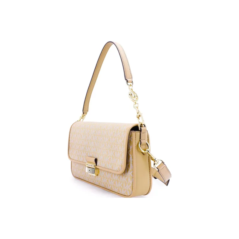 MICHAEL KORS Bradshaw Leather Shoulder Bag Trumpets Women's Camel-2