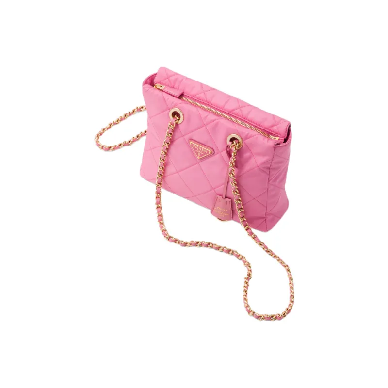 PRADA Fabric Parachute Bag, Crossbody Bag, Shoulder Bag Women's Begonia Pink-1