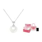 Silver, Fu Character Peaceful Buckle Necklace+Heartbeat Box