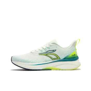 361° Titan Lite Anti Slip Wear Resistant Breathable Lightweight Low Top Running Shoes Men's White Cyan
