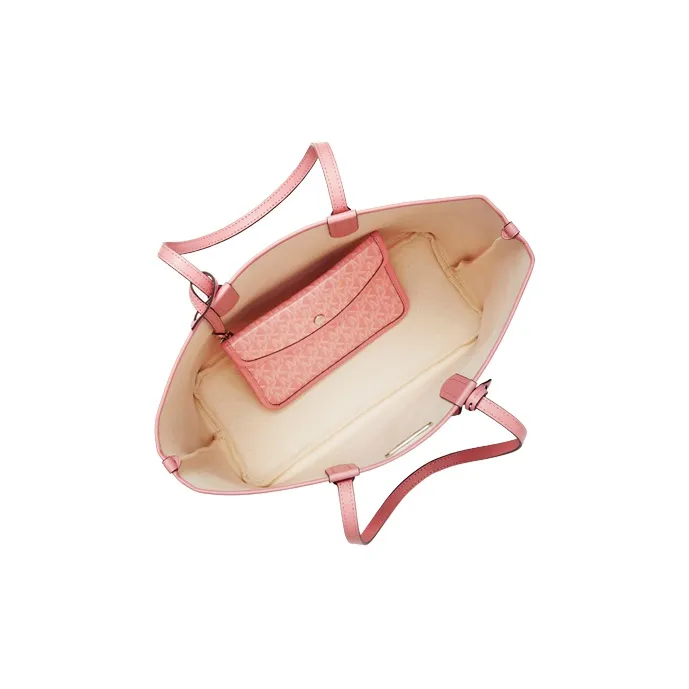 MICHAEL KORS Eliza Series Artificial Leather Shoulder Bag Large Size Unisex Flesh Pink-4
