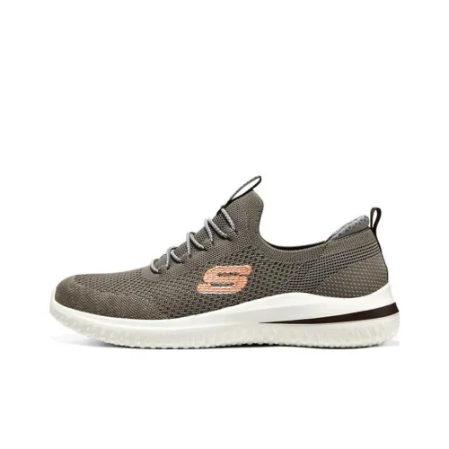 Skechers Delson 3.0 Casual Shoes Men Low-Top Taupe