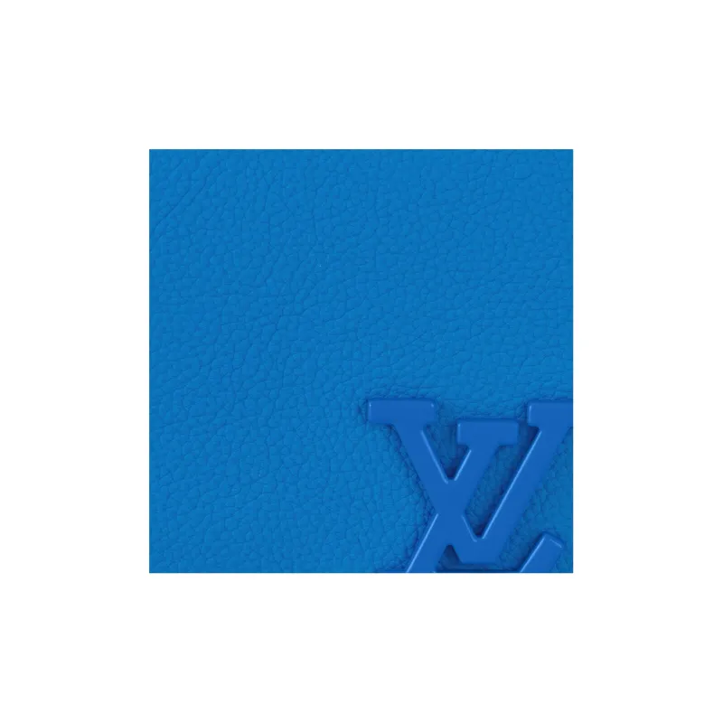 LOUIS VUITTON Cow Leather Crossbody Bag Shoulder Bag Women's Blue-4