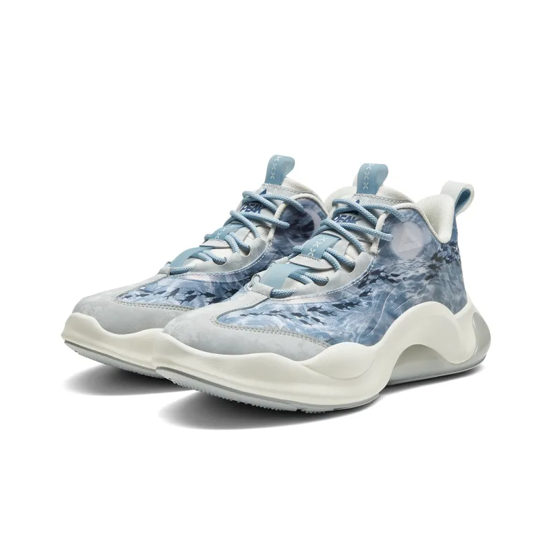 PEAK Low-Top Sports Casual Shoes Women's Iron Gray Blue-2