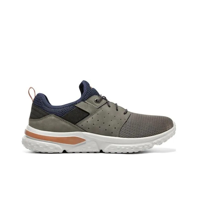 Skechers Solvano Anti Slip Wear Resistant Low Top Casual Shoes Men's Gray Marine Blue-1