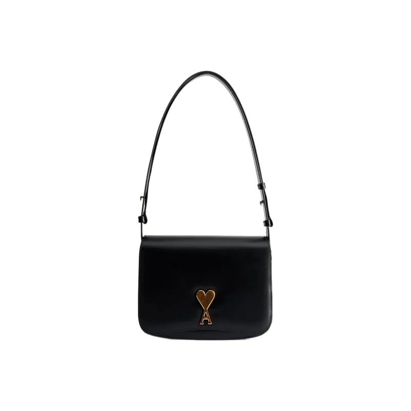 AMIPARIS Cow Leather Envelope Bag, Handbag, Shoulder Bag Women's Black-0