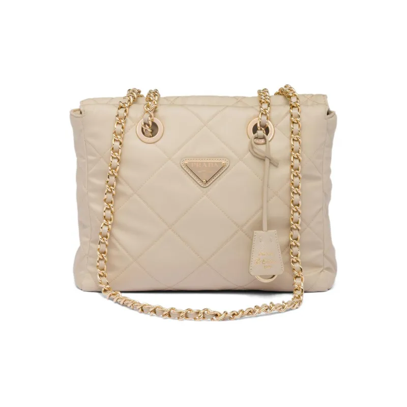 PRADA Fabric Parachute Bag Crossbody Bag Shoulder Bag Women's Desert Yellow-0