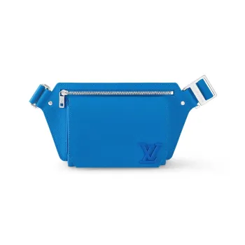 LOUIS VUITTON Cow Leather Crossbody Bag Shoulder Bag Women's Blue