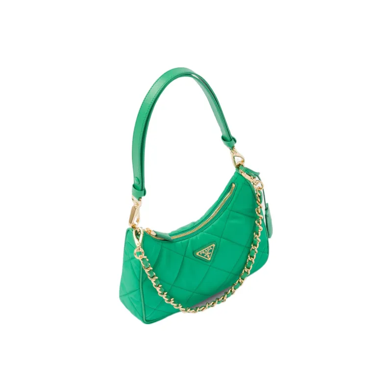 PRADA Fabric Handbags Shoulder Bags Women's Mint Green-1