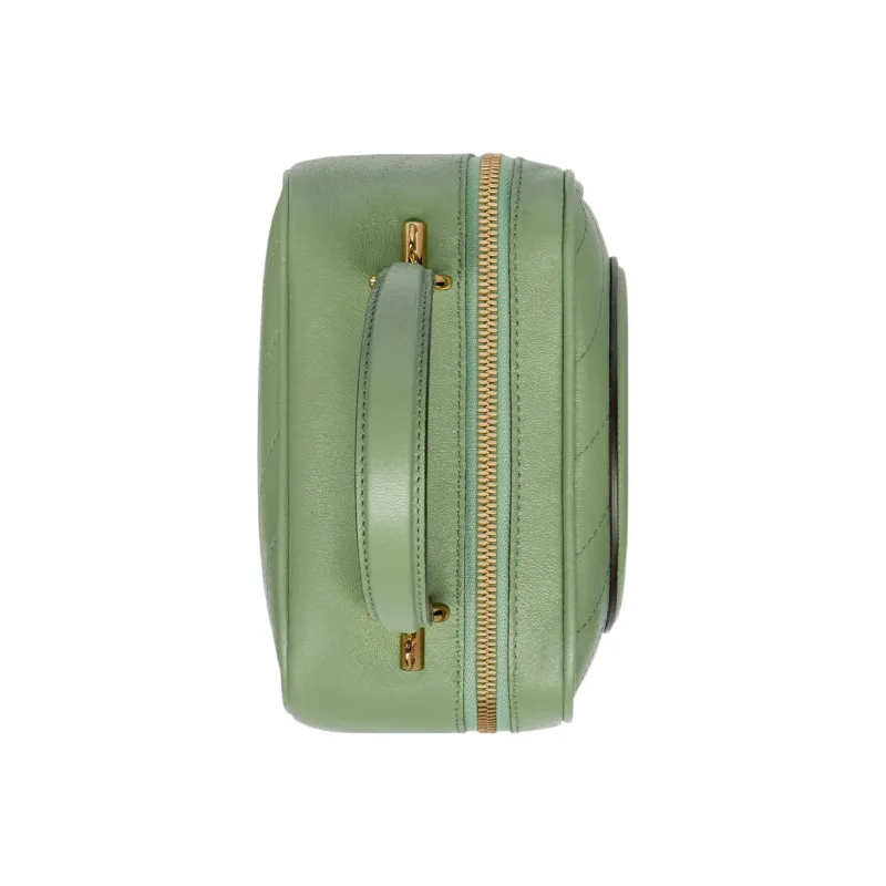 GUCCI Blondie Leather Shoulder Bag Crossbody Bag Handbag Regular Women's Green-4