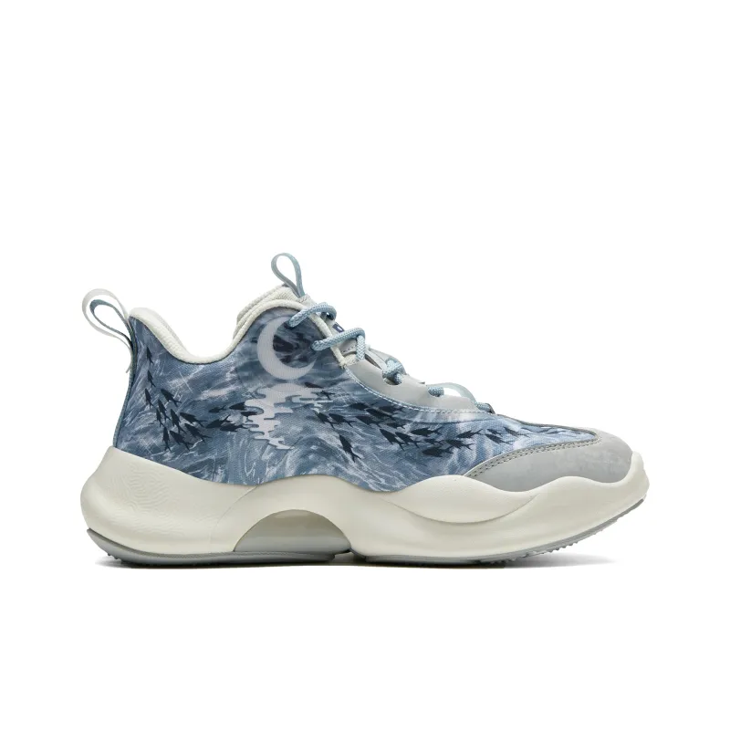 PEAK Low-Top Sports Casual Shoes Women's Iron Gray Blue-1