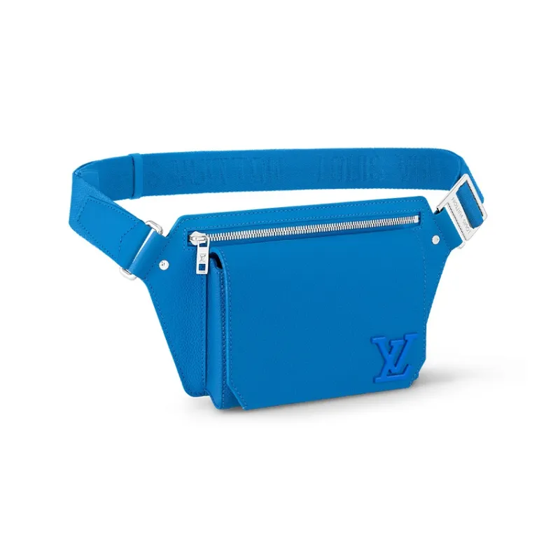 LOUIS VUITTON Cow Leather Crossbody Bag Shoulder Bag Women's Blue-1