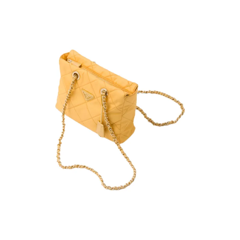 PRADA Fabric Parachute Bag Crossbody Bag Shoulder Bag Women's Corn Yellow-2