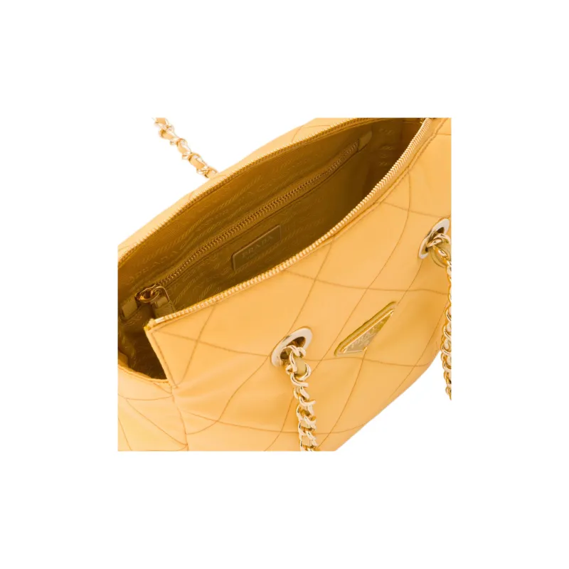 PRADA Fabric Parachute Bag Crossbody Bag Shoulder Bag Women's Corn Yellow-4