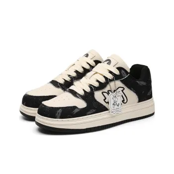 HLA JEANS Wear Resistant Warm Slip Resistant Casual Skateboard Shoes Unisex Black Beige/Beige Pink/White Green