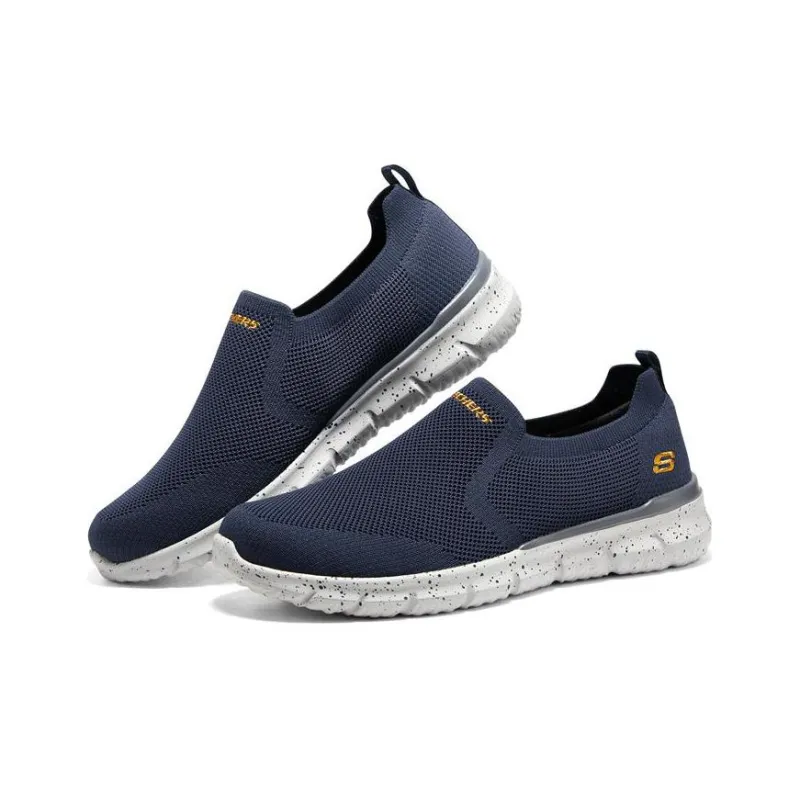 Skechers Del Retto Slip Resistant, Abrasion Resistant, Lightweight Low Top Casual Shoes Men's Blue-2