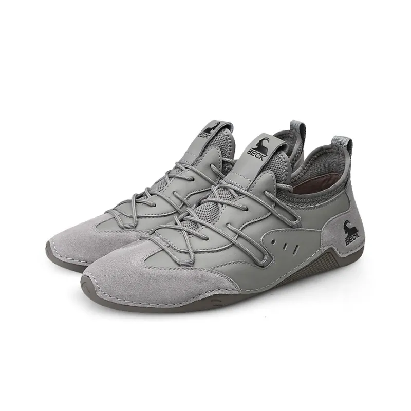 BECK Men's Casual Shoes Men Low Top Ecru/Light Gray/Jasper-7