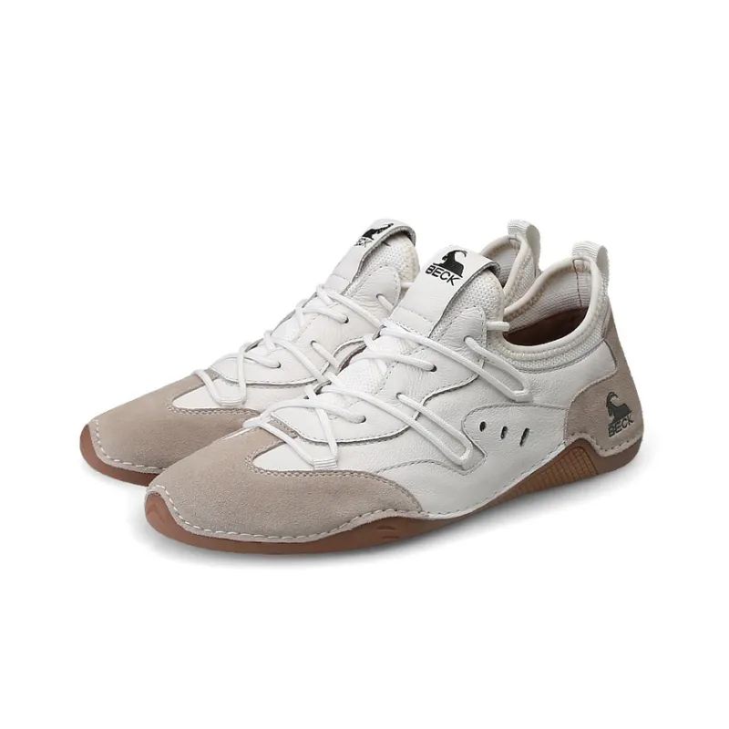 BECK Men's Casual Shoes Men Low Top Ecru/Light Gray/Jasper-3