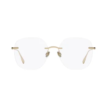 DIOR Eyeglass Frames Unisex Gold