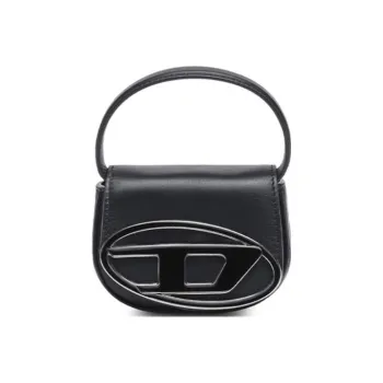 DIESEL 1DR XS Iconic D Logo Plaque Mini Crossbody Bag