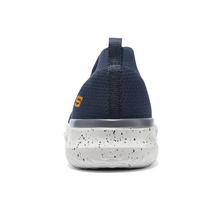 Skechers Del Retto Slip Resistant, Abrasion Resistant, Lightweight Low Top Casual Shoes Men's Blue-3