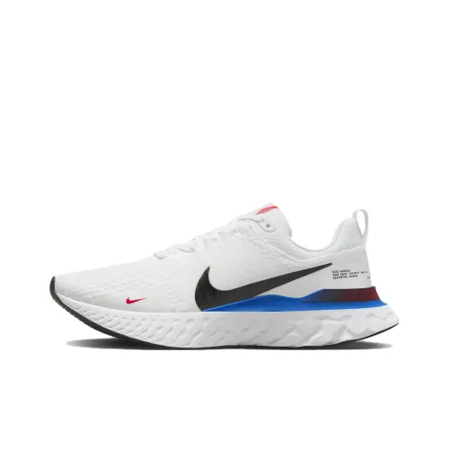 Nike React Infinity Run Flyknit 3 'White Photo Blue Red'