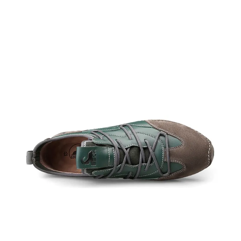BECK Men's Casual Shoes Men Low Top Ecru/Light Gray/Jasper-10