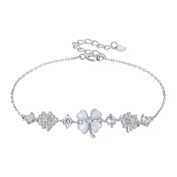 KADER S925 Silver Bracelets Women's Silver White