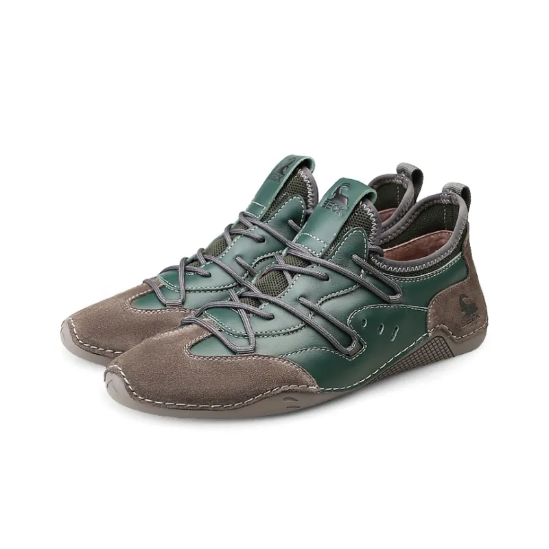 BECK Men's Casual Shoes Men Low Top Ecru/Light Gray/Jasper-11