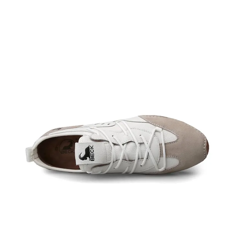 BECK Men's Casual Shoes Men Low Top Ecru/Light Gray/Jasper-2