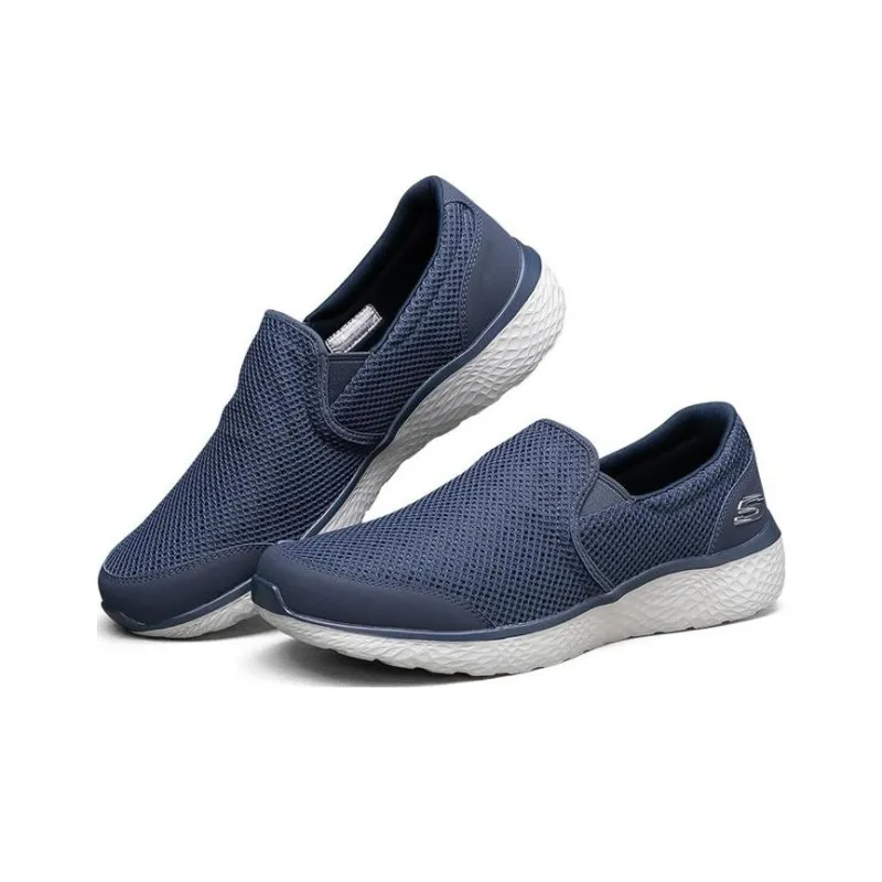 Skechers Modern Cool Cushioning, Slip Resistant, Lightweight Low Top Casual Shoes Men's Blue-2
