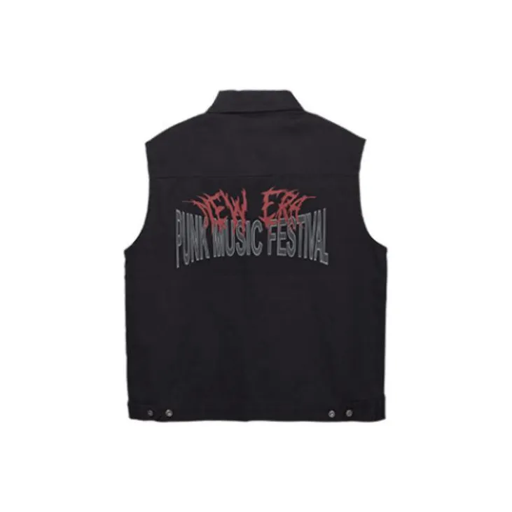New Era Vests Unisex Black-1