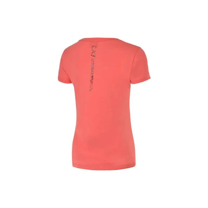 EMPORIO ARMANI EA7 SS23 T Shirt Women's Red-1