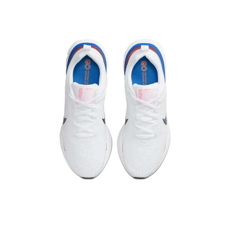 Nike React Infinity Run Flyknit 3 'White Photo Blue Red'-3