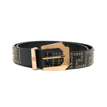 VERSACE Leather Belts Men Black