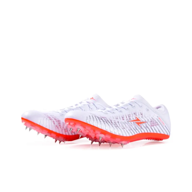 VICTORY LIGHT Breakthrough 199Pro 2.0 Low Top Sprint Running Spikes Unisex White Orange-2