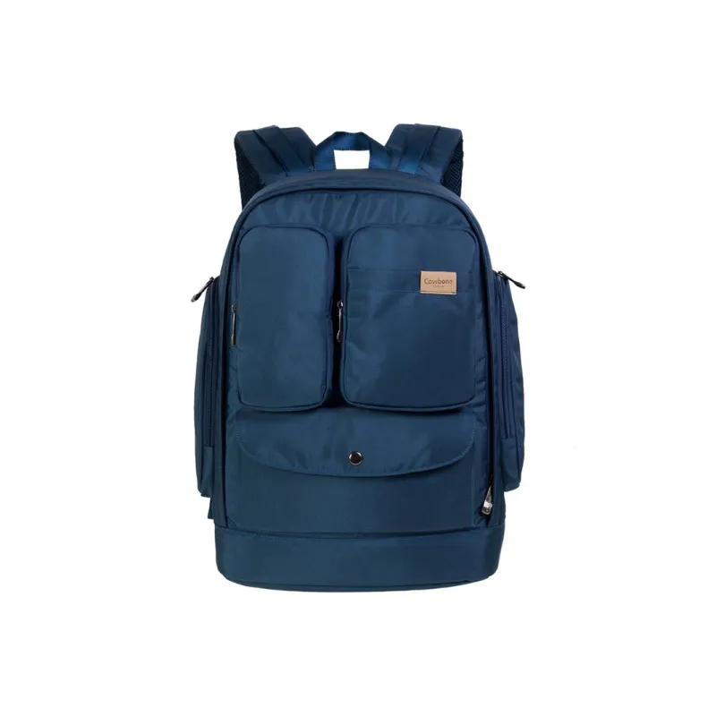 COWBONE Nylon Fabric Backpack Medium Size Unisex Red/Black/Blue-15