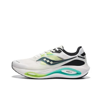 Saucony Phoenix Inferno 3 Anti Slip Wear Resistant Low Top Running Shoes Men's White Green