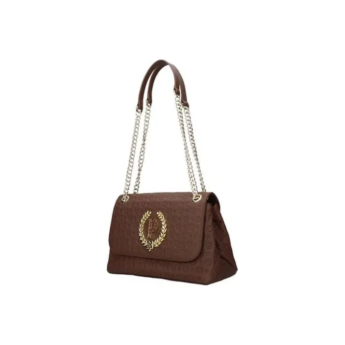 Pollini Leather Crossbody Bag Women's Brown-1
