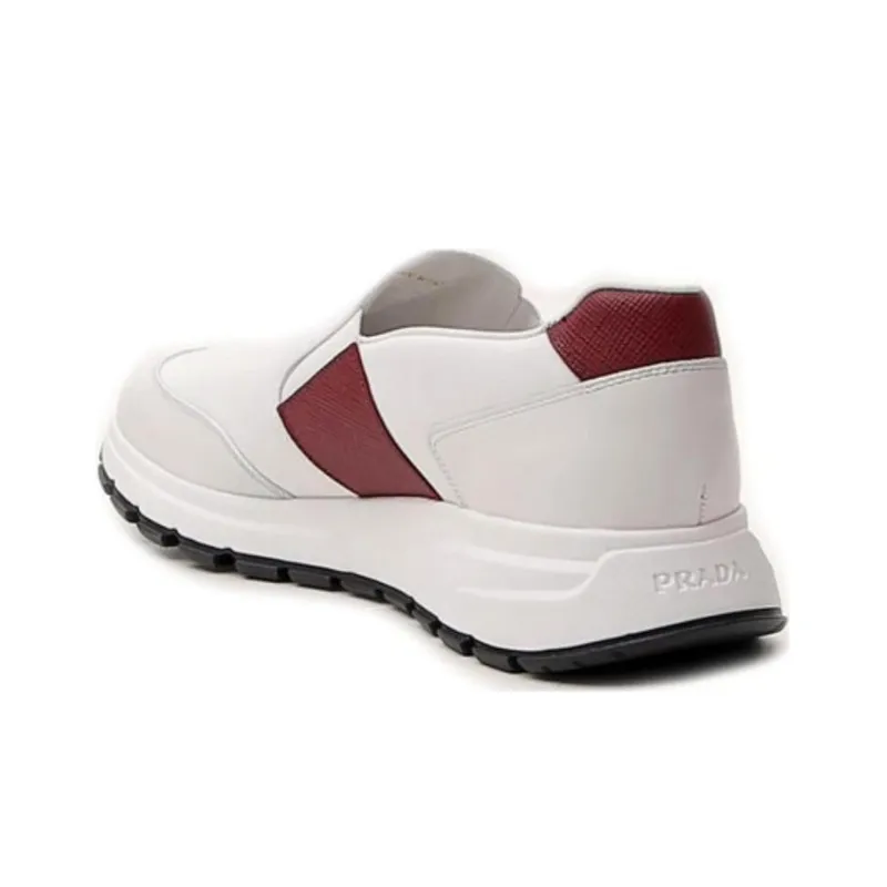 PRADA Low Top Sports Casual Shoes Men's White-3