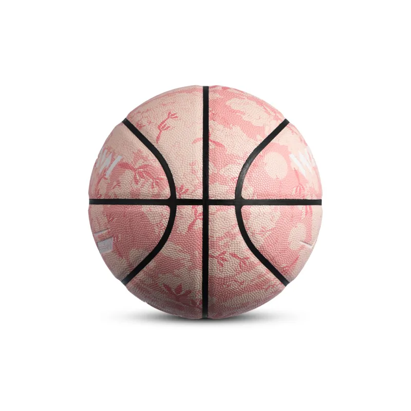 WAVAW PU Basketball Cherry Blossom Pink Size 7 Ball Training Unisex-2