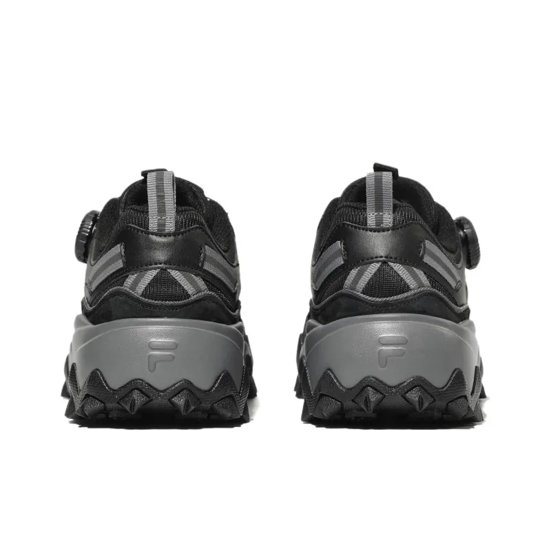 FILA Oakmont Tr Dial V2 Cushioning Anti Slip And Wear Resistant Low Top Casual Shoes Unisex Black Gray Korean Style-3
