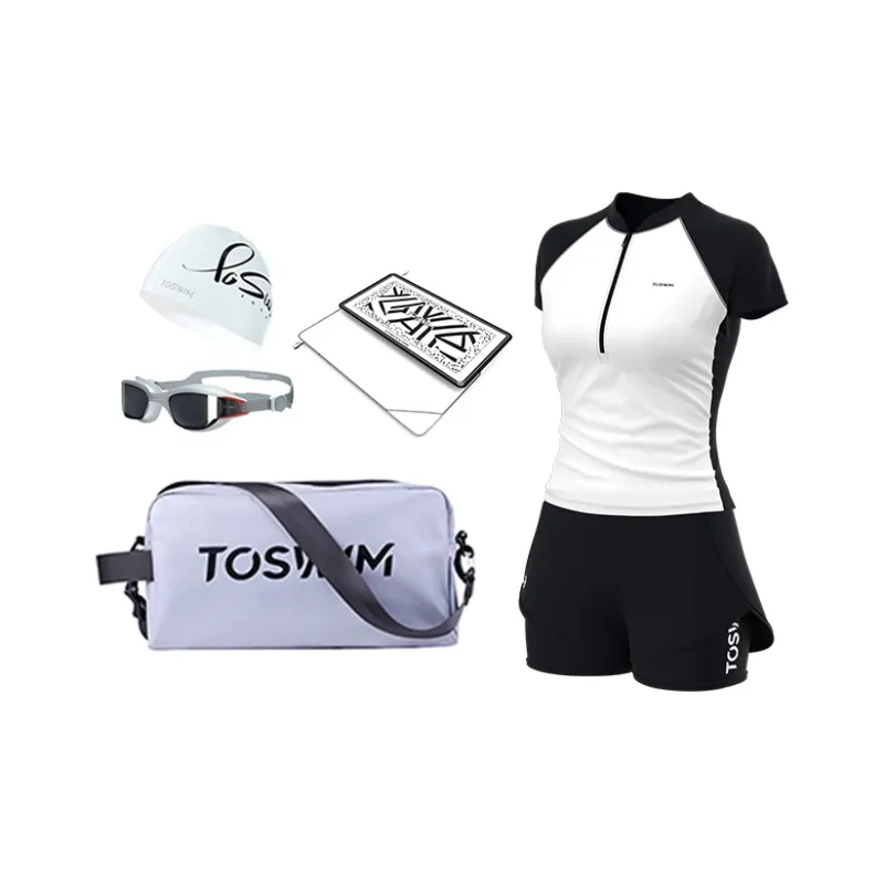 TOSWIM Swimming Sets Polyamide Elastane Beach Vacation Hot Spring Play Water Swim Women's S M L XL 2XL-3