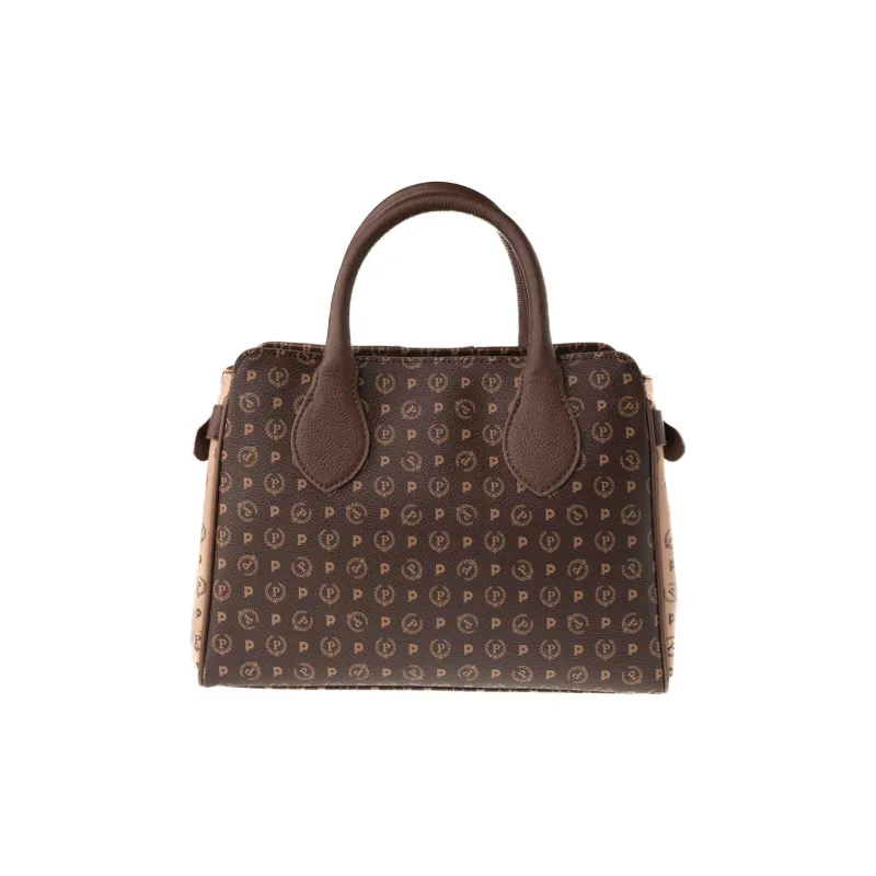 Pollini Polyurethane Shoulder Bag, Crossbody Bag, Handbag Regular Women's Brown-4