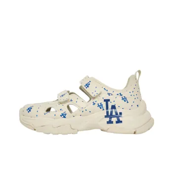 MLB Sandal Chunky Mask Street Style Logo Sports Sandals Unisex Beige Blue